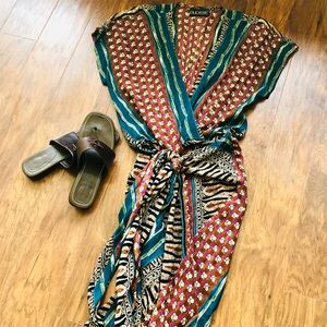 Vtg 80s/90s Sarong Style Dress - Tourist Trend